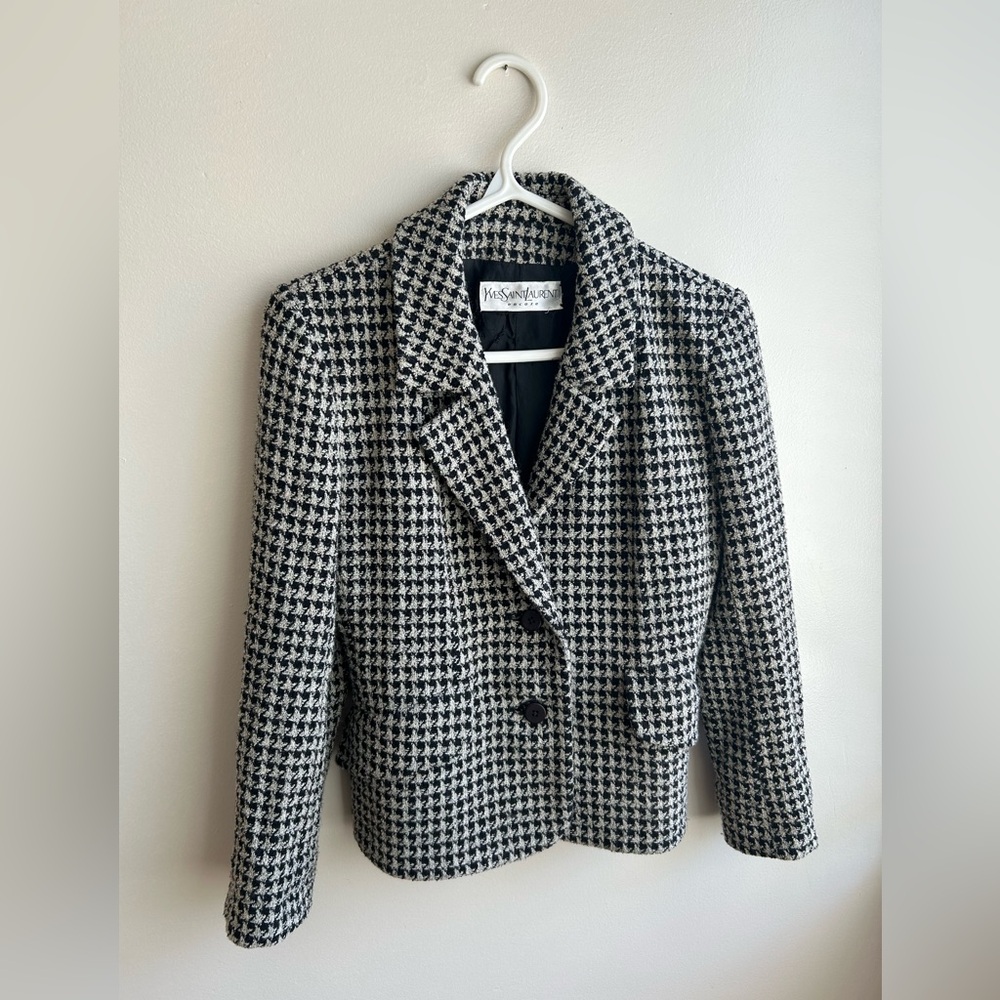 Yves Saint Laurent Encore Vintage Mini Skirt and Blazer Suit Set